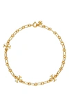 Tory Burch Roxanne Delicate Chain Bracelet In Gold