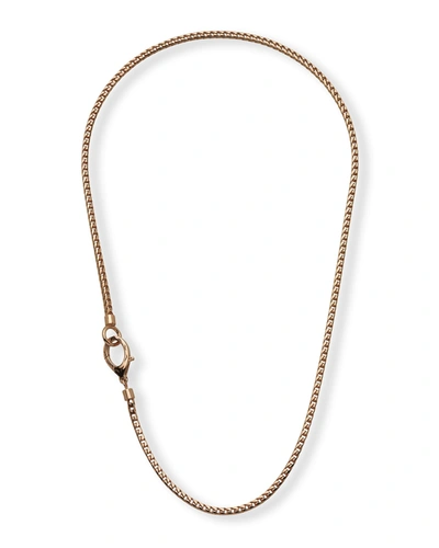 Marco Dal Maso Mesh Rose Gold Plated Silver Necklace, 22"l