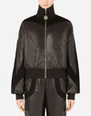 Dolce & Gabbana Dolce E Gabbana Womens Black Leather Outerwear Jacket In Black