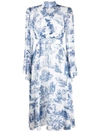 Philipp Plein Georgette.crystal Silk Dress In White