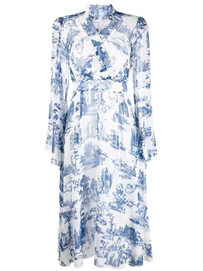 Philipp Plein Georgette.crystal Silk Dress In Multi