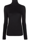 MAJESTIC ROLL NECK LONG-SLEEVED TOP