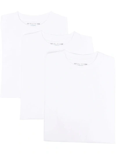 Alyx Round-neck T-shirt Pack Of 3 In Bianco