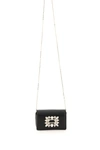 ROGER VIVIER ROGER VIVIER MINI POUCH KEYRING WITH CRYSTAL BROCHE