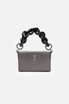 AMI ALEXANDRE MATTIUSSI AMI DE CAUR CHAIN MINI BOX BAG,16645739