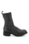 GUIDI GUIDI FRONT ZIP LEATHER ANKLE BOOTS