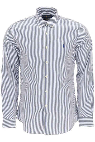 Polo Ralph Lauren Striped Cotton Shirt In Mixed Colours