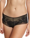 Natori Flora Lace Hipster Briefs In Black