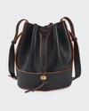 LOEWE BALLOON LEATHER BUCKET BAG,PROD168710161