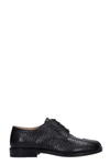 Maison Margiela Tabi Lace Ups In Black