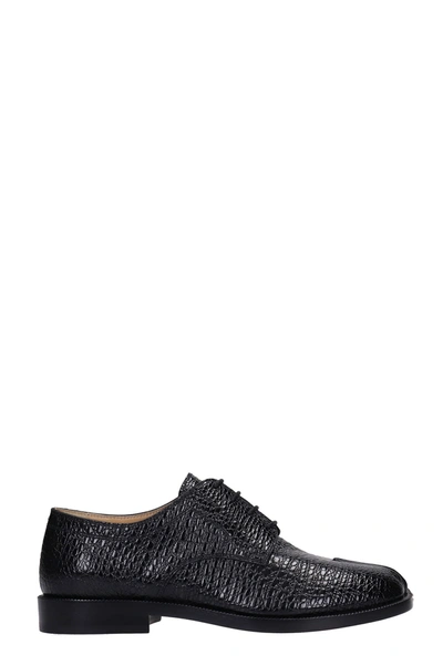Maison Margiela Tabi Lace Ups In Black