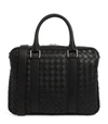 BOTTEGA VENETA LEATHER INTRECCIATO BRIEFCASE,16198388