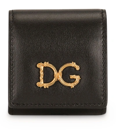 Dolce & Gabbana Logo-plaque Airpods Case In Black