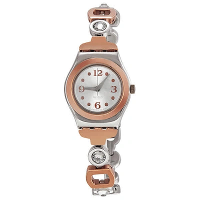 Swatch Irony Lady Passion Silver Dial Two-tone Ladies Watch Yss234g In Gold Tone,pink,rose Gold Tone,silver Tone,two Tone