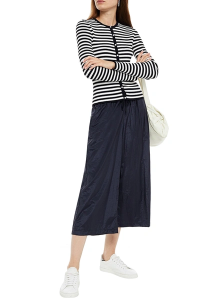 Clu Cotton-blend Taffeta Culottes In Blue