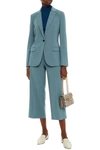 Theory Crepe Blazer In Stone Blue