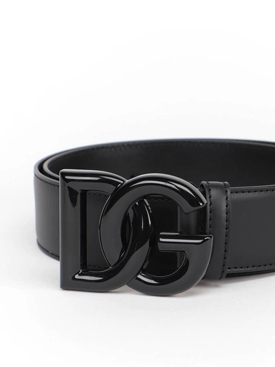 Dolce & Gabbana Dolce E Gabbana Womens Black Leather Belt
