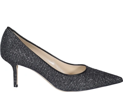 Jimmy Choo Love 65 Heeled Pumps In Grey