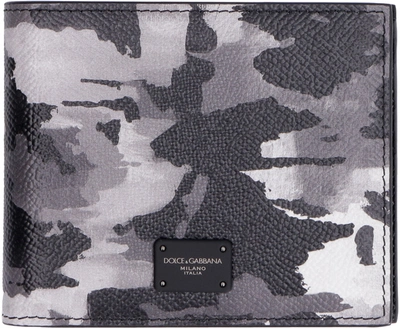 Dolce & Gabbana Camouflage Bifold Wallet In Multi