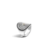 John Hardy Radial Pavé Saddle Ring In Pyrite