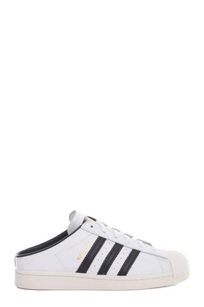 Adidas Originals Superstar Mule Sneakers In White
