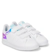 ADIDAS ORIGINALS STAN SMITH PANELED LEATHER SNEAKERS,P00595782