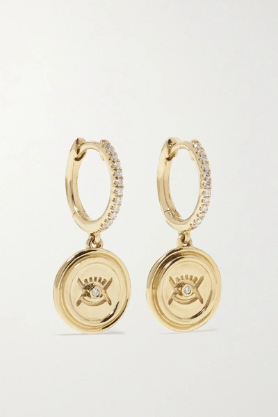 Almasika Vidi 18-karat Gold Diamond Earrings