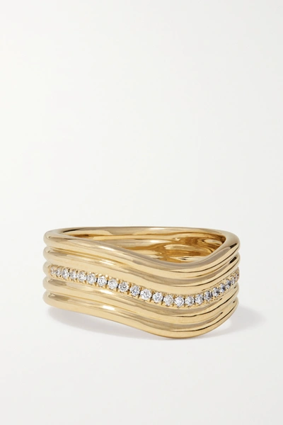 Almasika Berceau 18-karat Gold Diamond Ring
