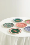 La Doublej Dessert Plates Set Of 6 In Pink
