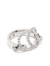 Courbet 18kt Recycled White Gold Celeste Pavé Laboratory-grown Diamond Set Ring In 银色