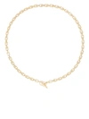 COURBET 18KT RECYCLED YELLOW GOLD CELESTE LABORATORY-GROWN DIAMOND CLASP CHAIN NECKLACE