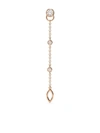 COURBET 18KT RECYCLED ROSE GOLD CO MONO LABORATORY-GROWN DIAMOND HANGING EARRING