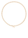 COURBET 18KT RECYCLED ROSE GOLD CELESTE LABORATORY-GROWN DIAMOND CLASP CHAIN NECKLACE