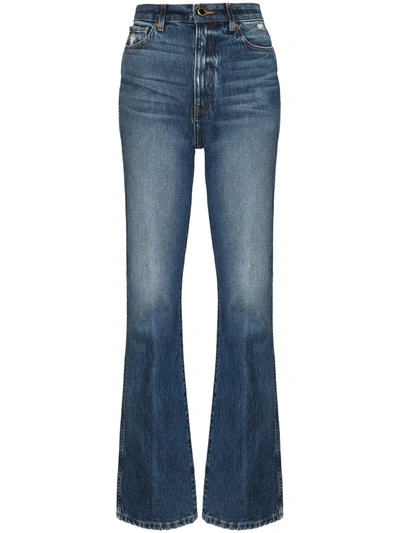 Khaite Danielle High-rise Straight-leg Jeans In Denim