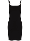 Alyx Disco Ribbed Mini Dress In 黑色