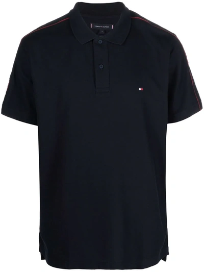 Tommy Hilfiger Embroidered Logo Polo Shirt In 蓝色