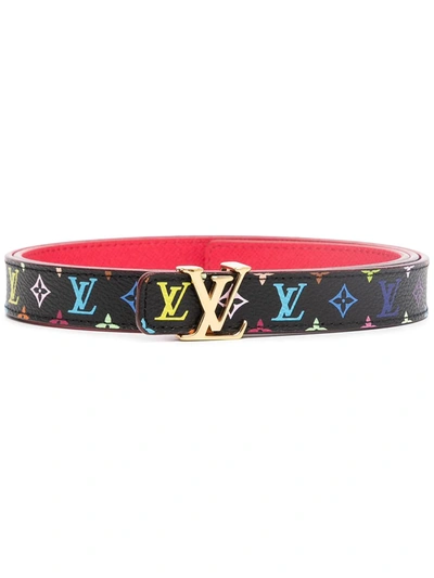 Pre-owned Louis Vuitton 2008  Lv Initials Belt In 黑色