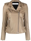 IRO LEATHER FITTED BIKER JACKET