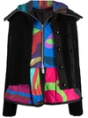 Sacai X Kaws Deconstructed Layered Blouson In 黑色