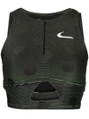 Nike X Off-white Polka-dot Print Performance Top In 黑色