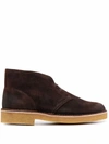CLARKS LACE-UP SUEDE DESERT BOOTS