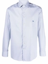 ETRO EMBROIDERED-LOGO BUTTON-UP SHIRT