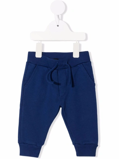 Dsquared2 Babies' Rear Logo-print Track Trousers In 蓝色