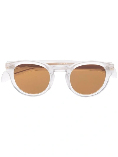 Eyewear By David Beckham Round-frame Tinted Lens Sunglasses In 灰色