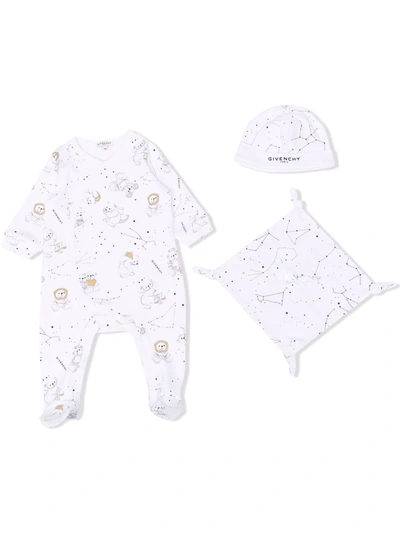 Givenchy White Set For Baby Kids With Constellations