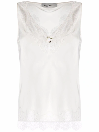 Blugirl Lace-detail Camisole Top In 白色