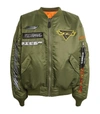 VETEMENTS VETEMENTS PATCH DETAIL BOMBER JACKET,17183693