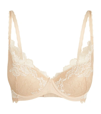Wacoal Lace Perfection Plunge Push-up Bra In Nude