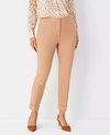 Ann Taylor The Petite High Waist Ankle Pant - Curvy Fit In Rich Camel