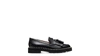 Stuart Weitzman Mila Tassel-trim Studded Loafers In Black